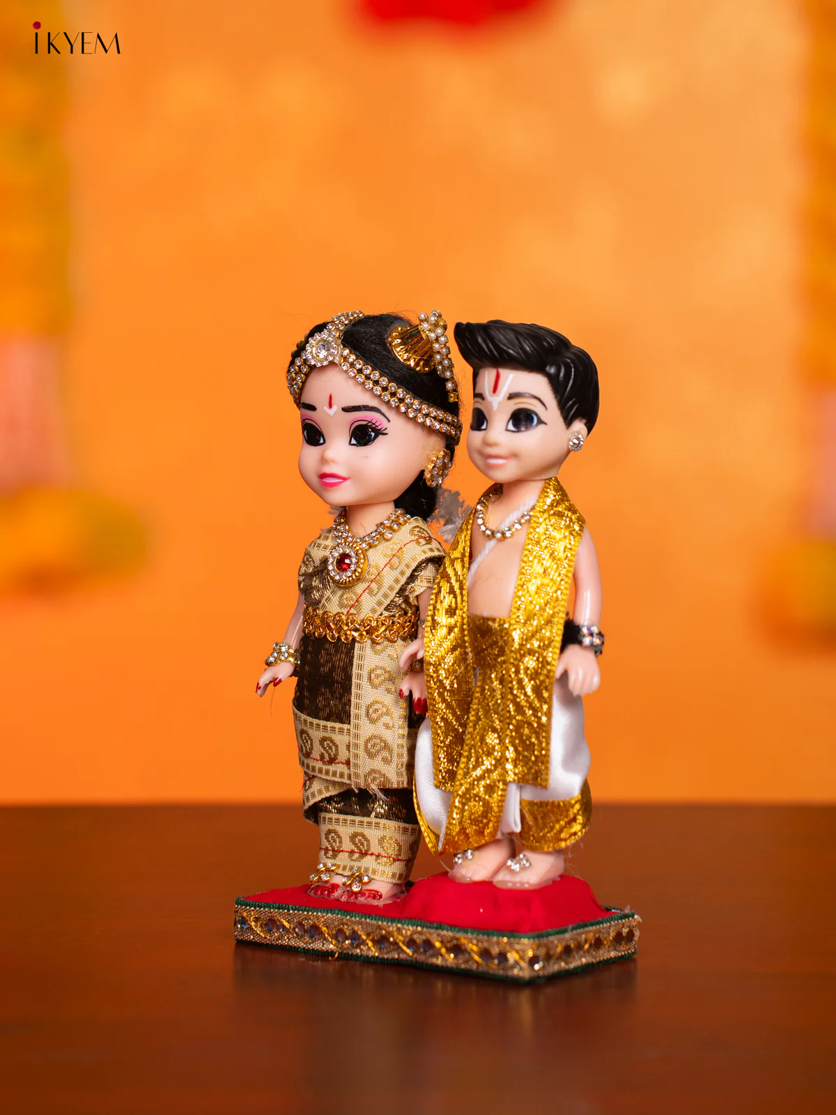 Iyengar Couple - Golu Display Doll - 7 Inches - KI09143 - Image 3
