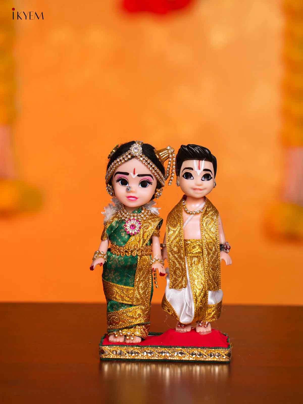 Iyengar Couple - Golu Display Doll - 7 Inches - KI09144
