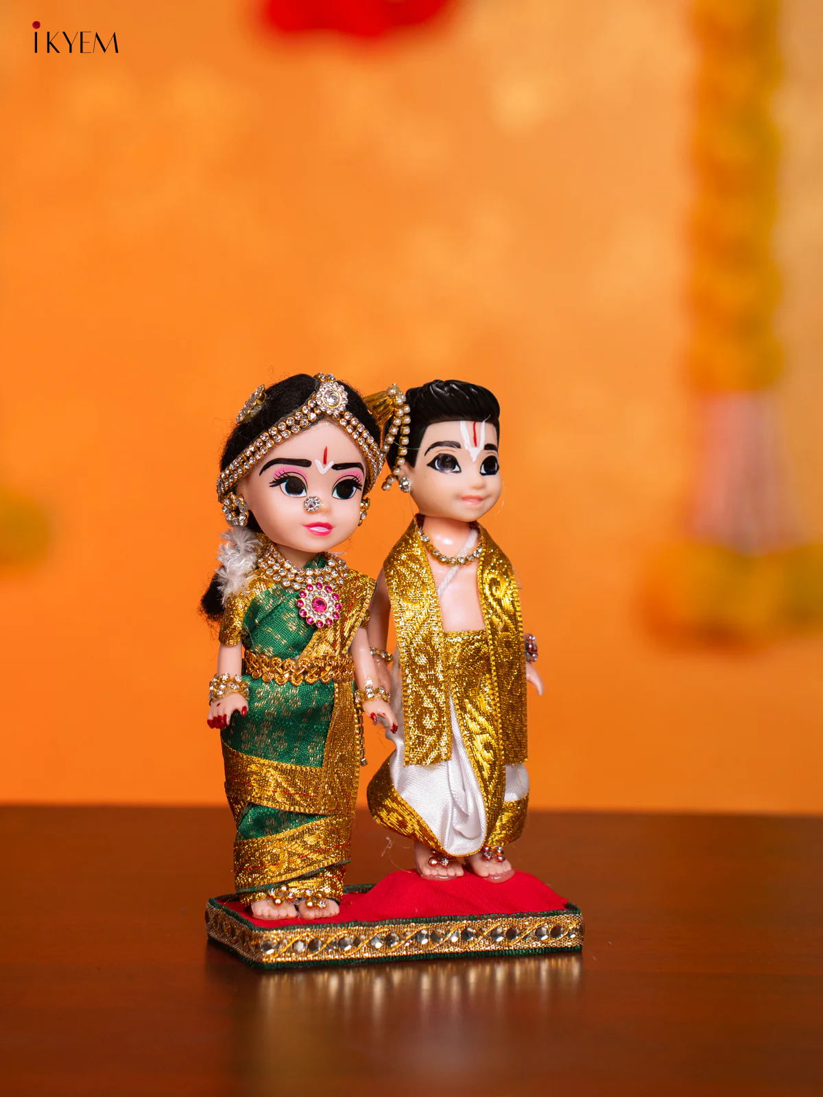 Iyengar Couple - Golu Display Doll - 7 Inches - KI09144 - Image 2