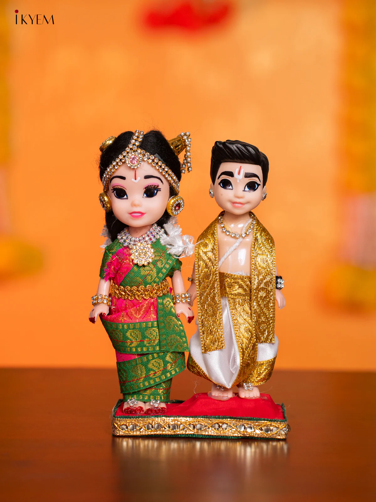 Iyengar Couple - Golu Display Doll - 7 Inches - KI09147