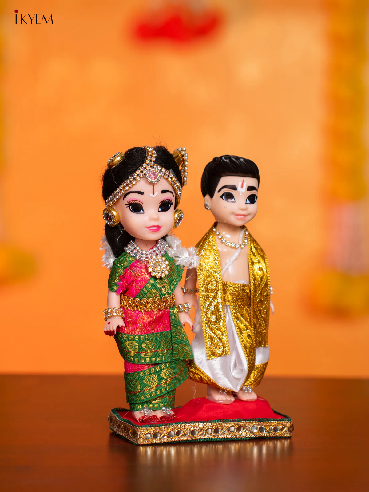 Iyengar Couple - Golu Display Doll - 7 Inches - KI09147 - Image 2