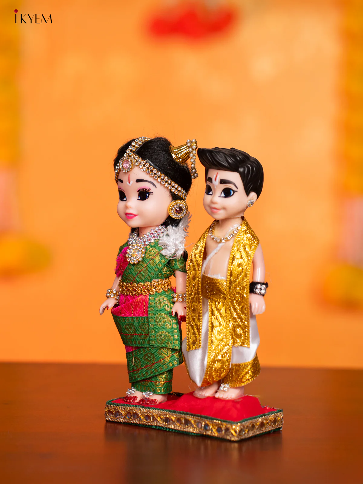 Iyengar Couple - Golu Display Doll - 7 Inches - KI09147 - Image 3