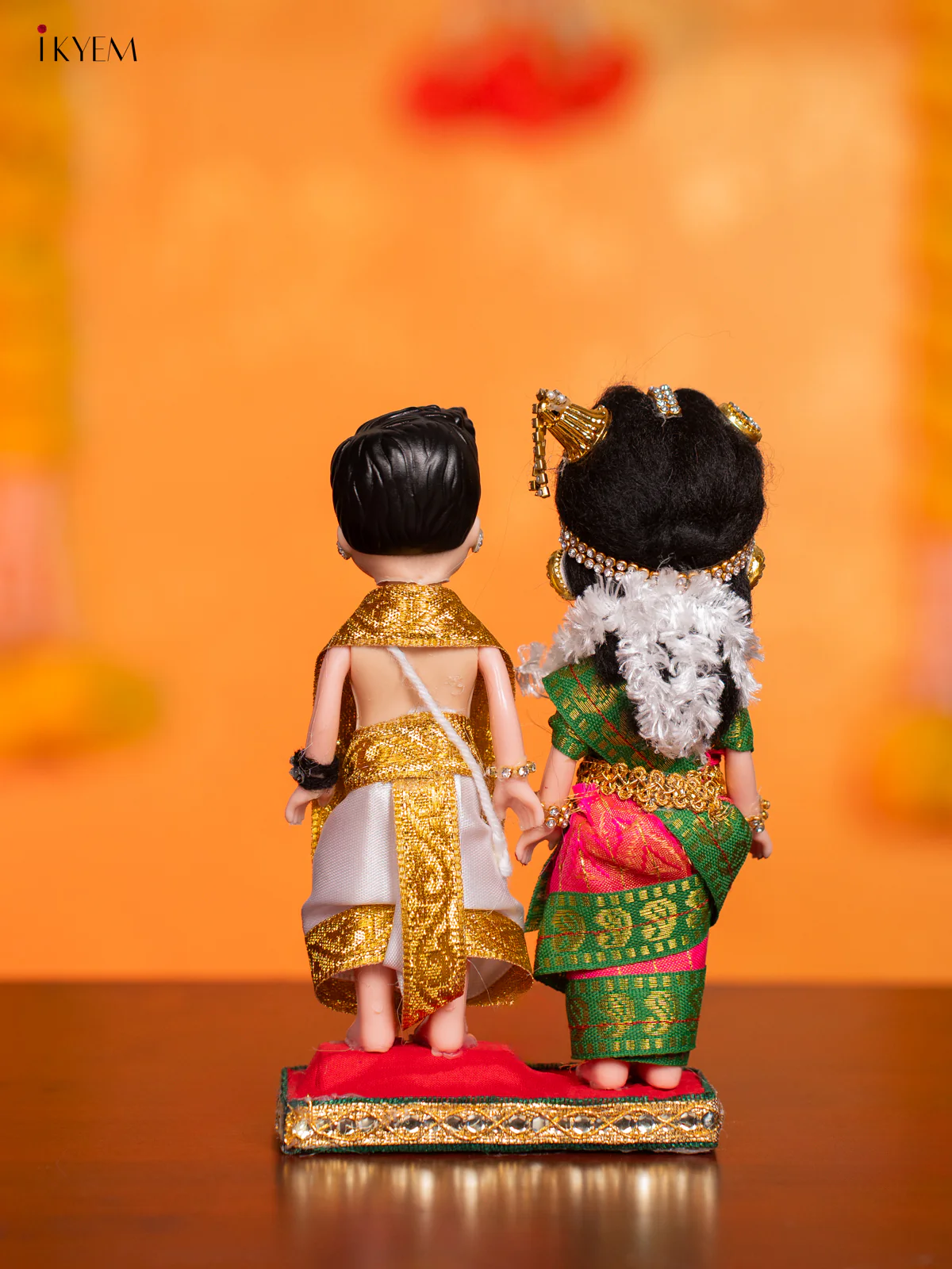 Iyengar Couple - Golu Display Doll - 7 Inches - KI09147 - Image 4