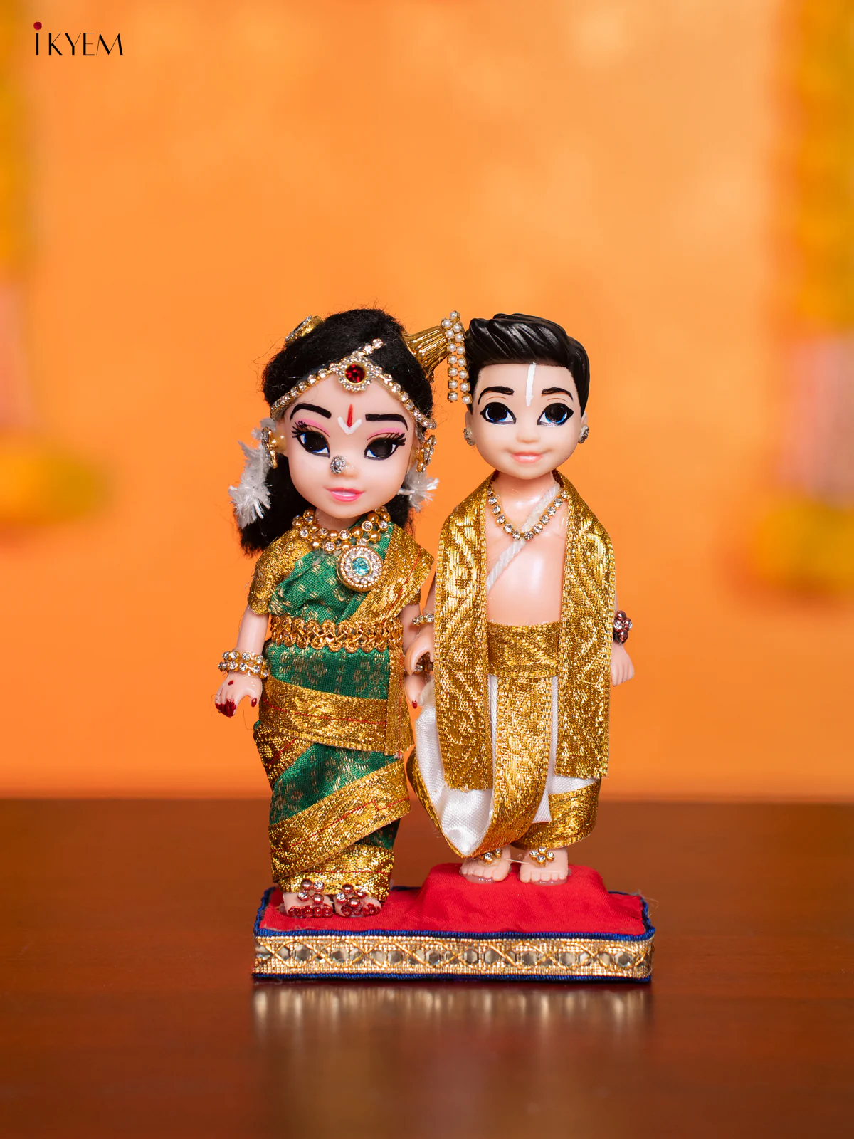 Iyengar Couple - Golu Display Doll - 7 Inches - KI09148