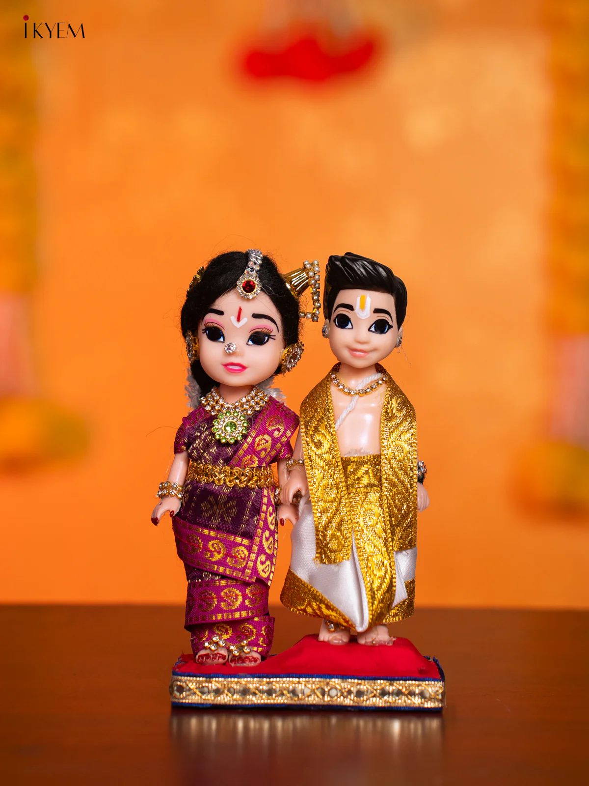Iyengar Couple - Golu Display Doll - 7 Inches - KI09150