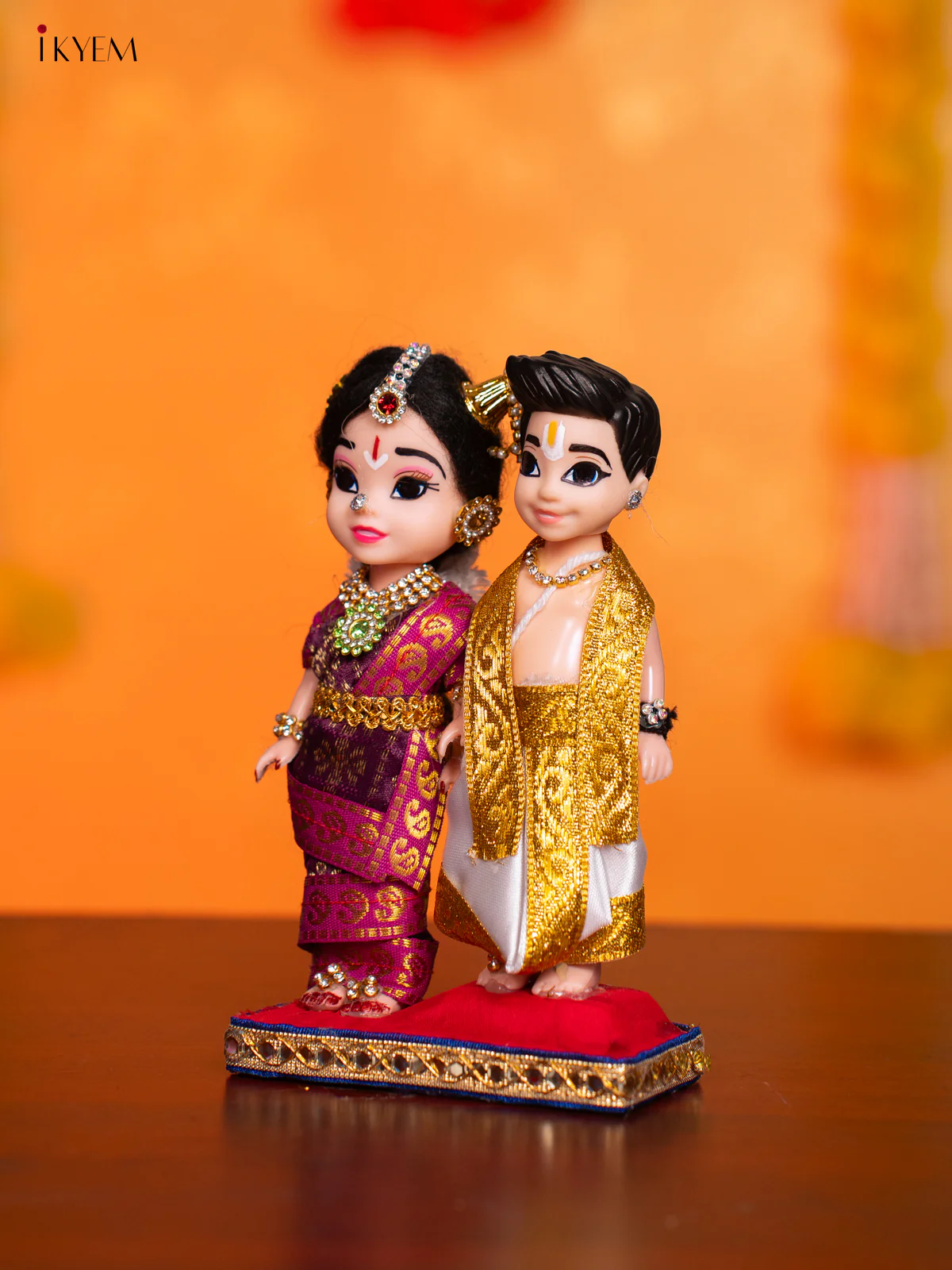 Iyengar Couple - Golu Display Doll - 7 Inches - KI09150 - Image 3