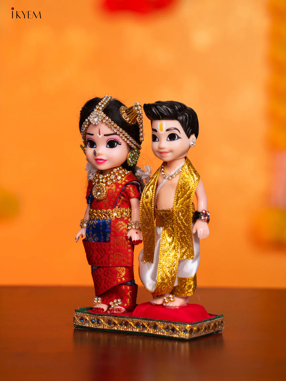 Iyengar Couple - Golu Display Doll - 7 Inches - KI09151 - Image 3
