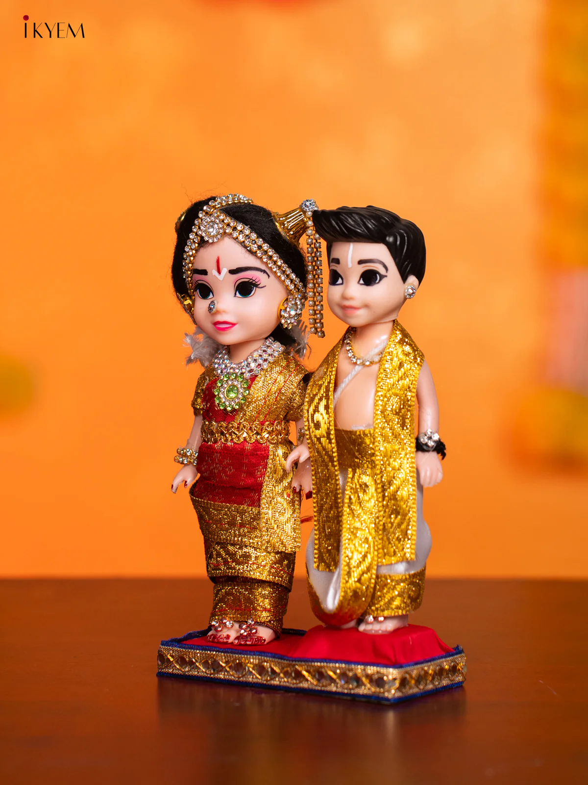 Iyengar Couple - Golu Display Doll - 7 Inches - KI09155 - Image 3