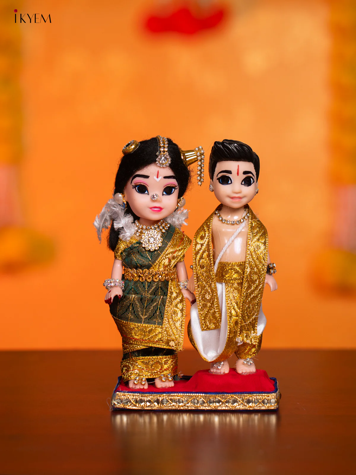Iyengar Couple - Golu Display Doll - 7 Inches - KI09156