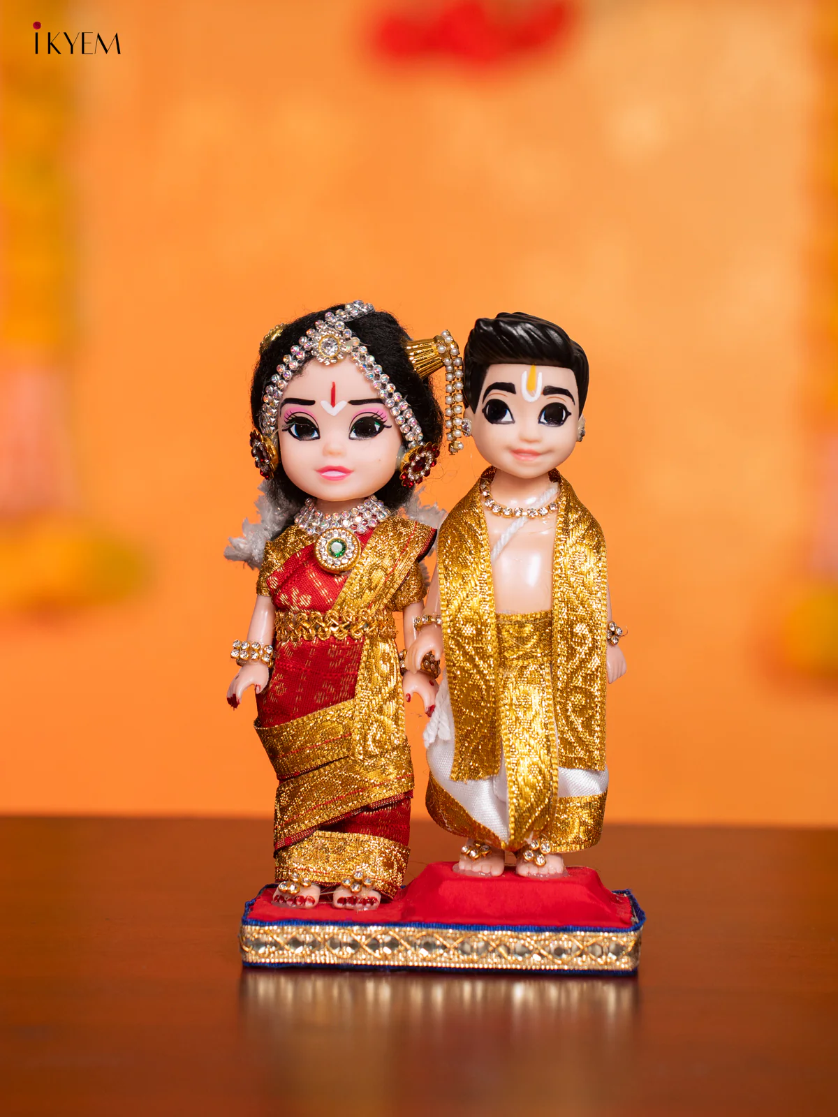 Iyengar Couple - Golu Display Doll - 7 Inches - KI09159
