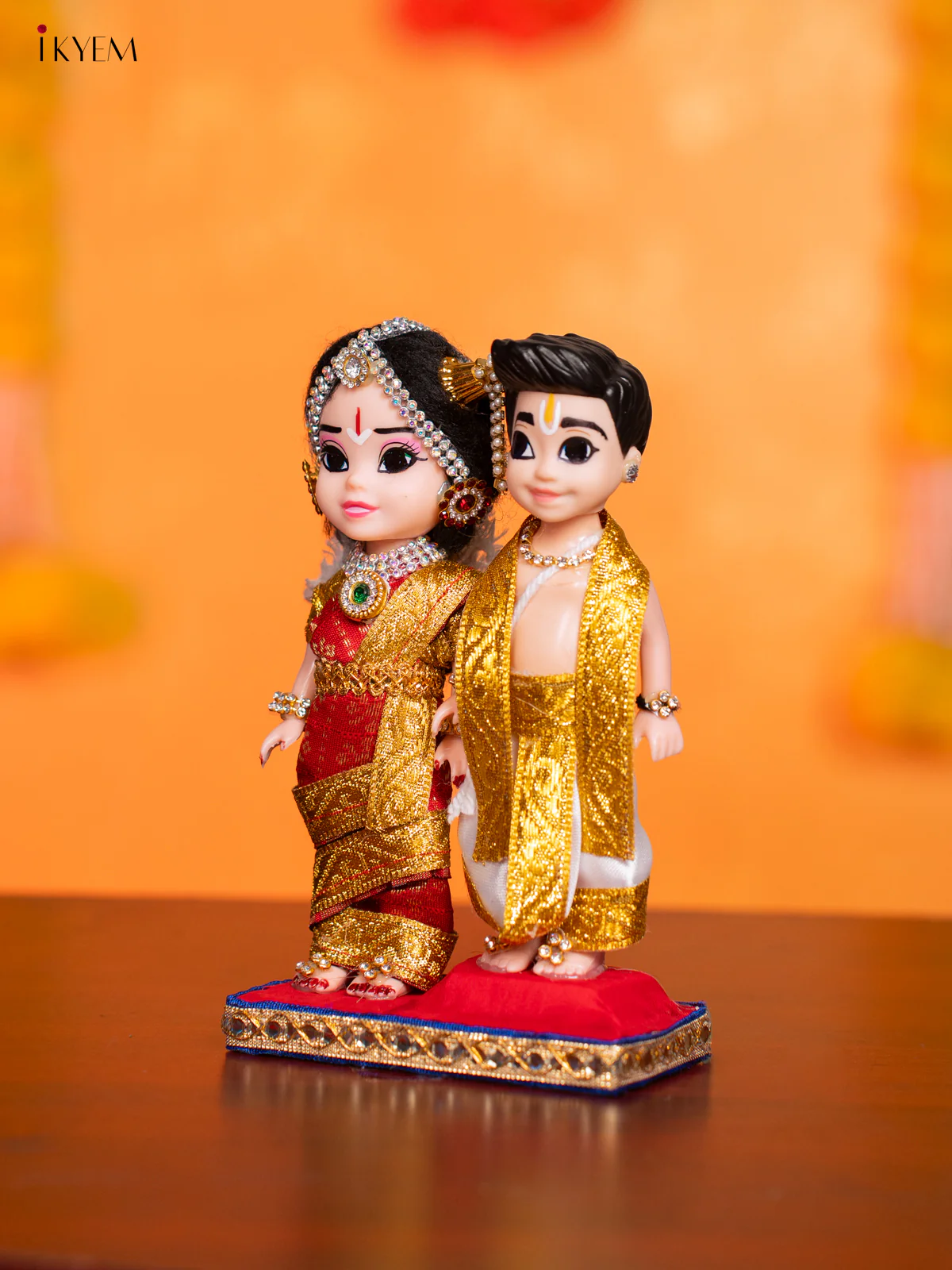 Iyengar Couple - Golu Display Doll - 7 Inches - KI09159 - Image 3