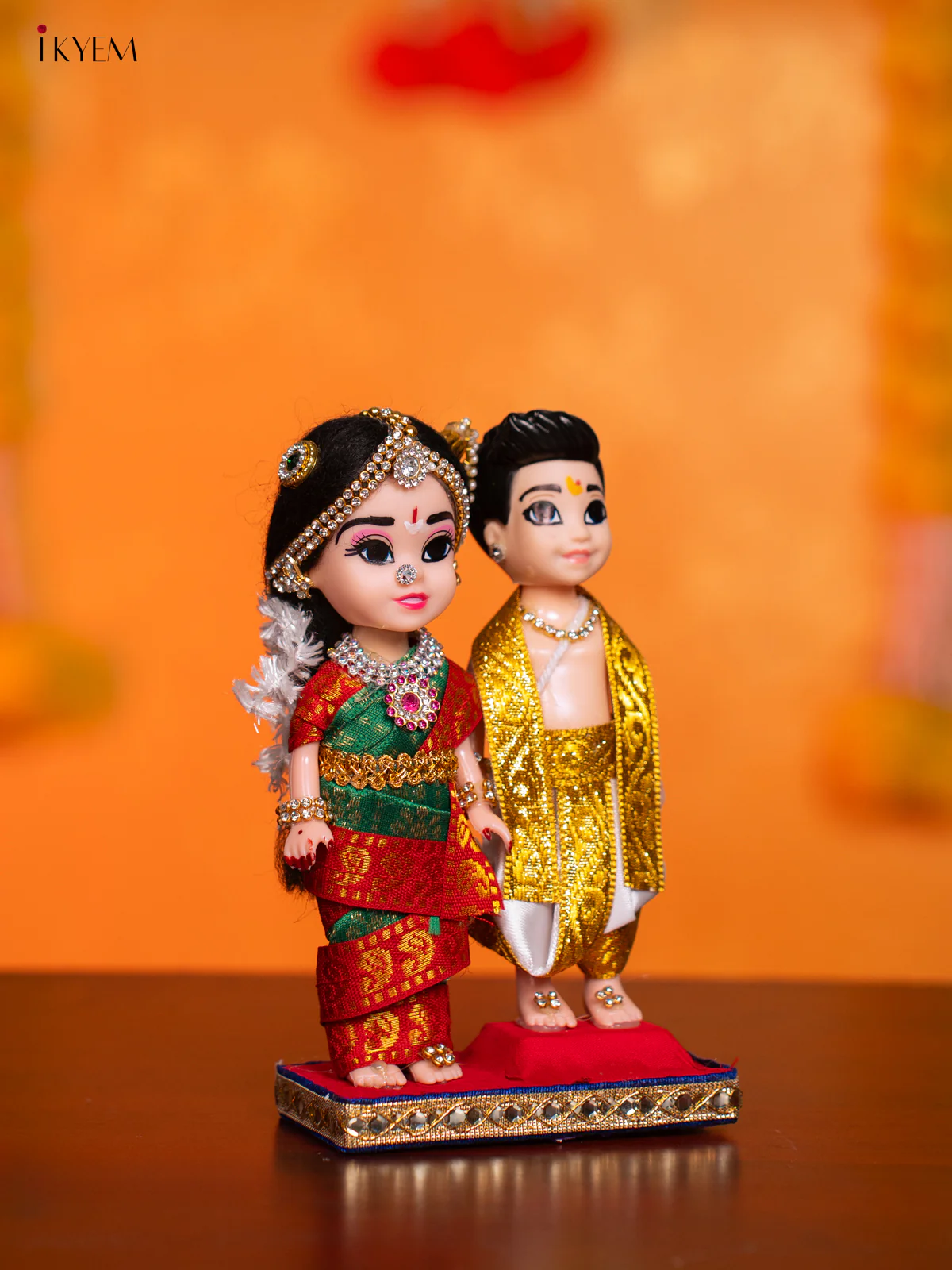 Iyengar Couple - Golu Display Doll - 7 Inches - KI09162 - Image 2