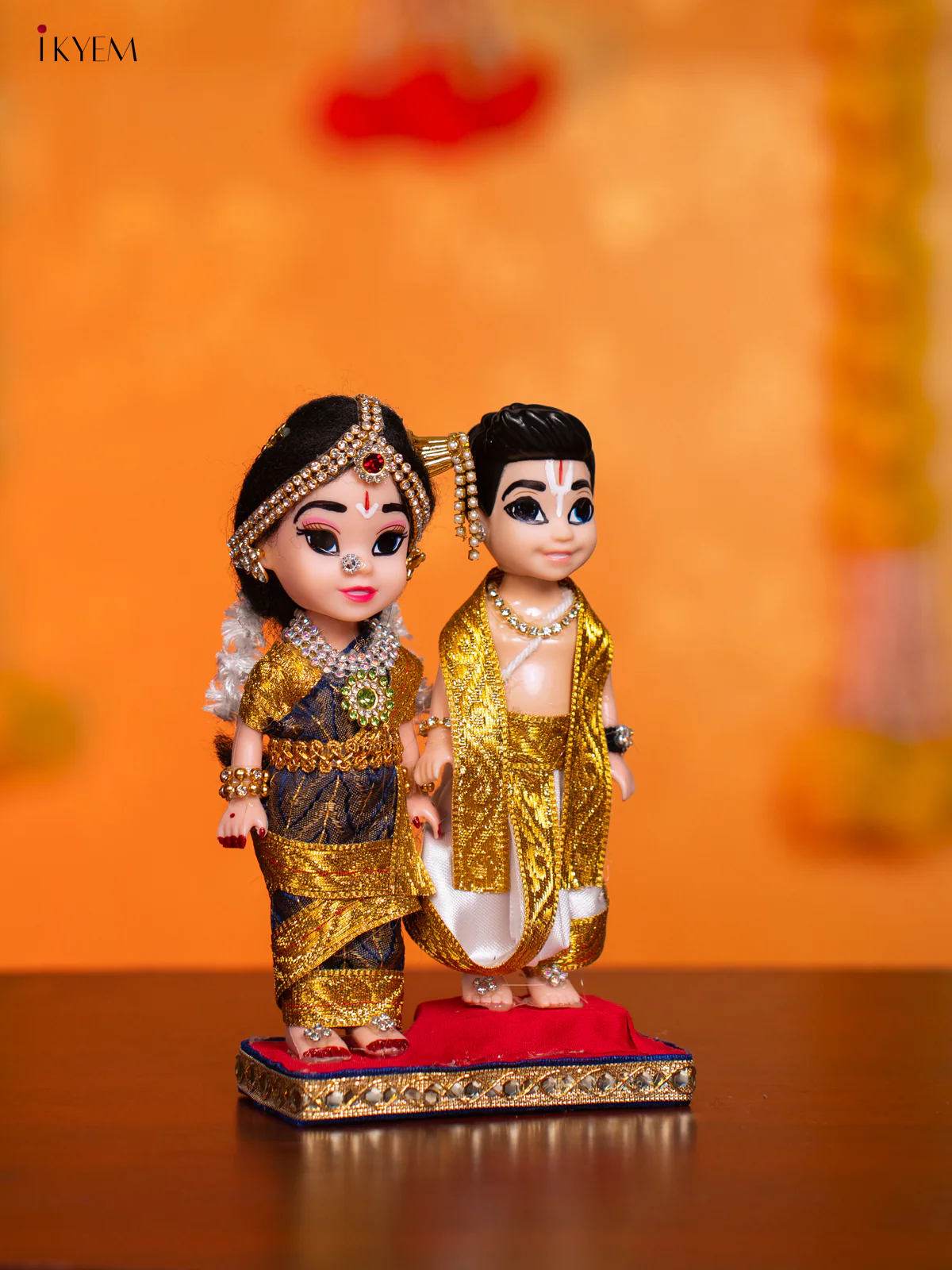Iyengar Couple - Golu Display Doll - 7 Inches - KI09165 - Image 2