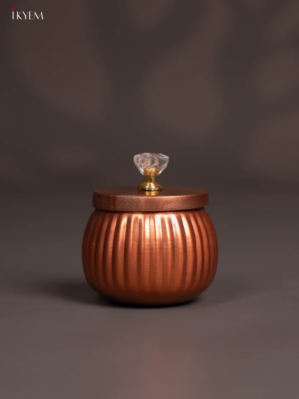 Metal Copper Coating Nut jar - Small - 3 Inches - KI09181 - Image 3