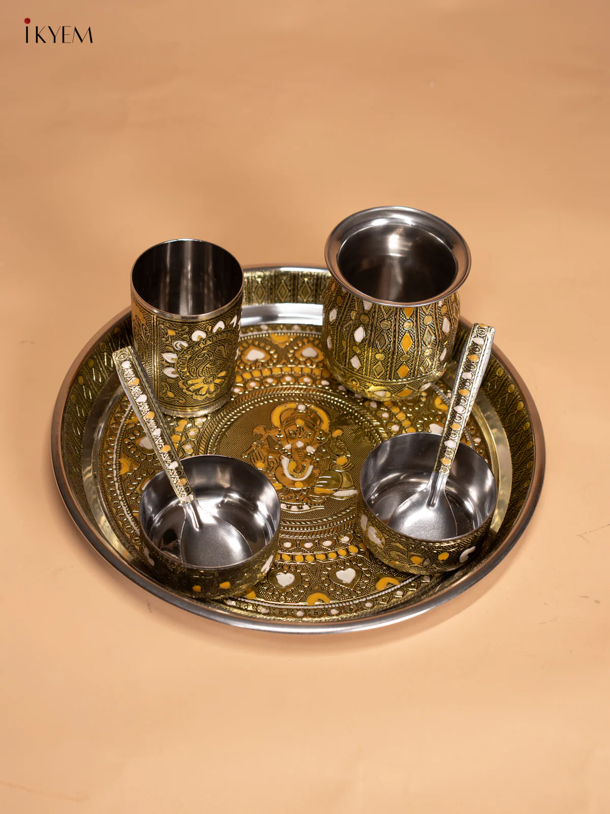 Pooja Thali set - Ganesha design - KI14111