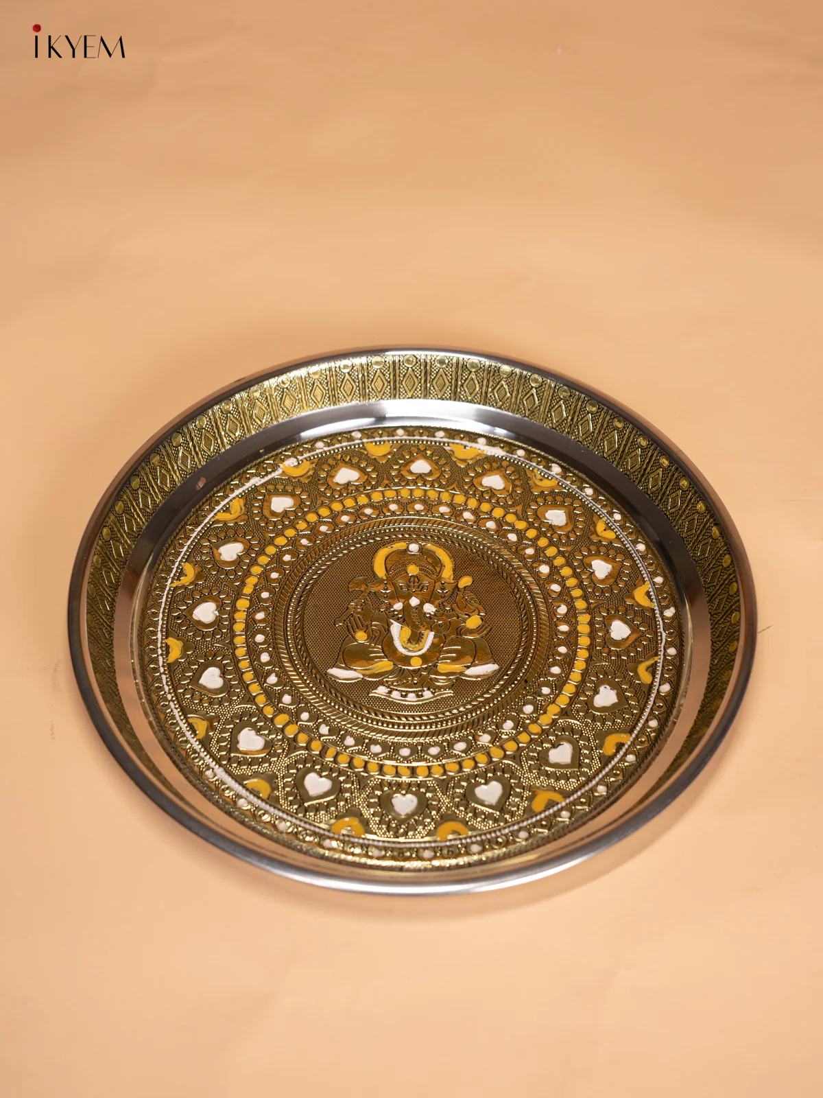 Pooja Thali set - Ganesha design - KI14111 - Image 3