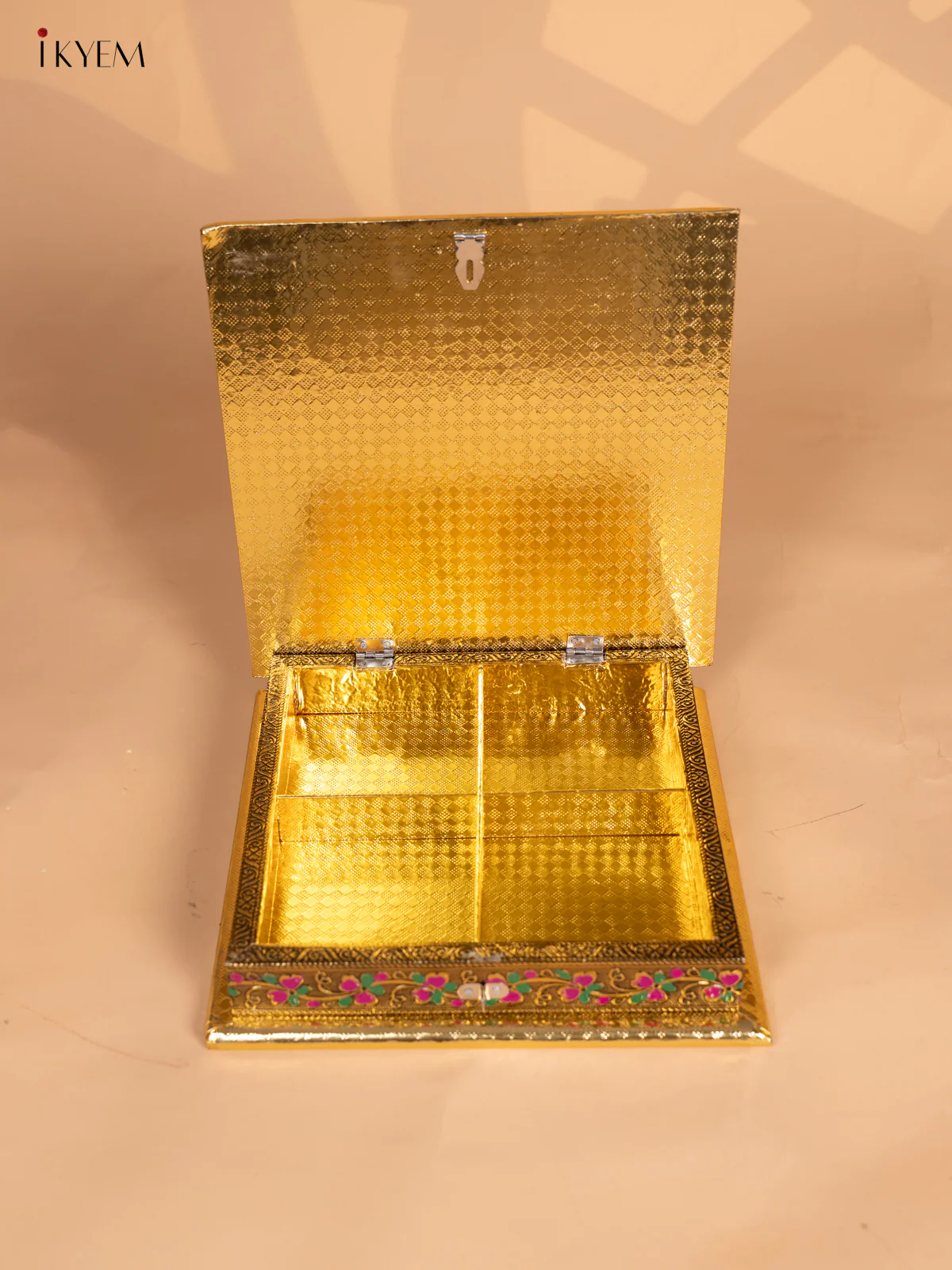Floral design Dry fruit Box- (10x10) Inches - KI15172 - Image 4