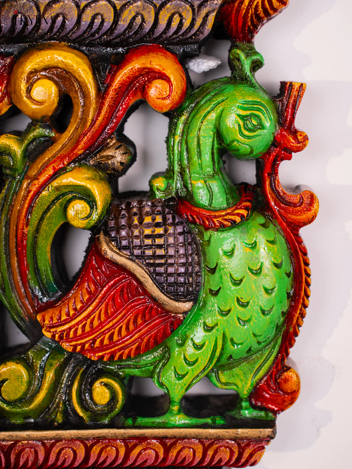 Wooden Hand Painted Annam Wall hanging set - 18 Inches - KI17129 - Image 3