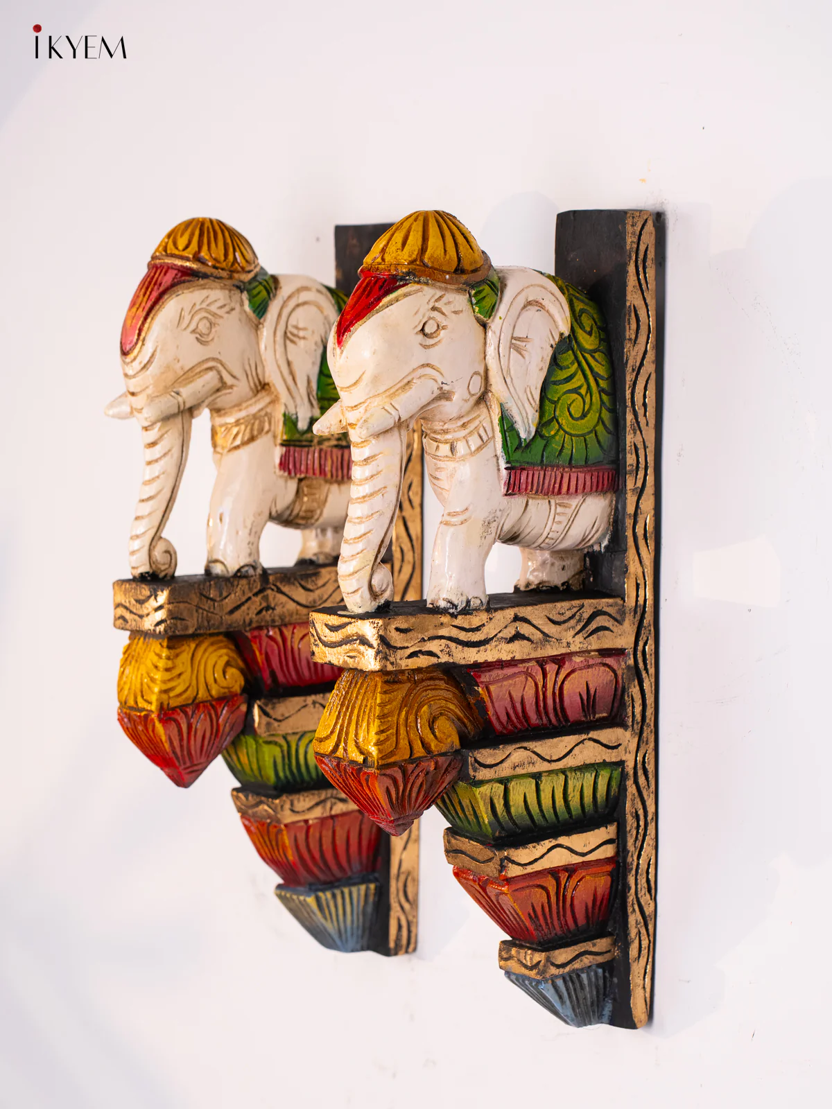 Wooden Elephant Wall Bracket - 18 Inches - KI17143 - Image 2