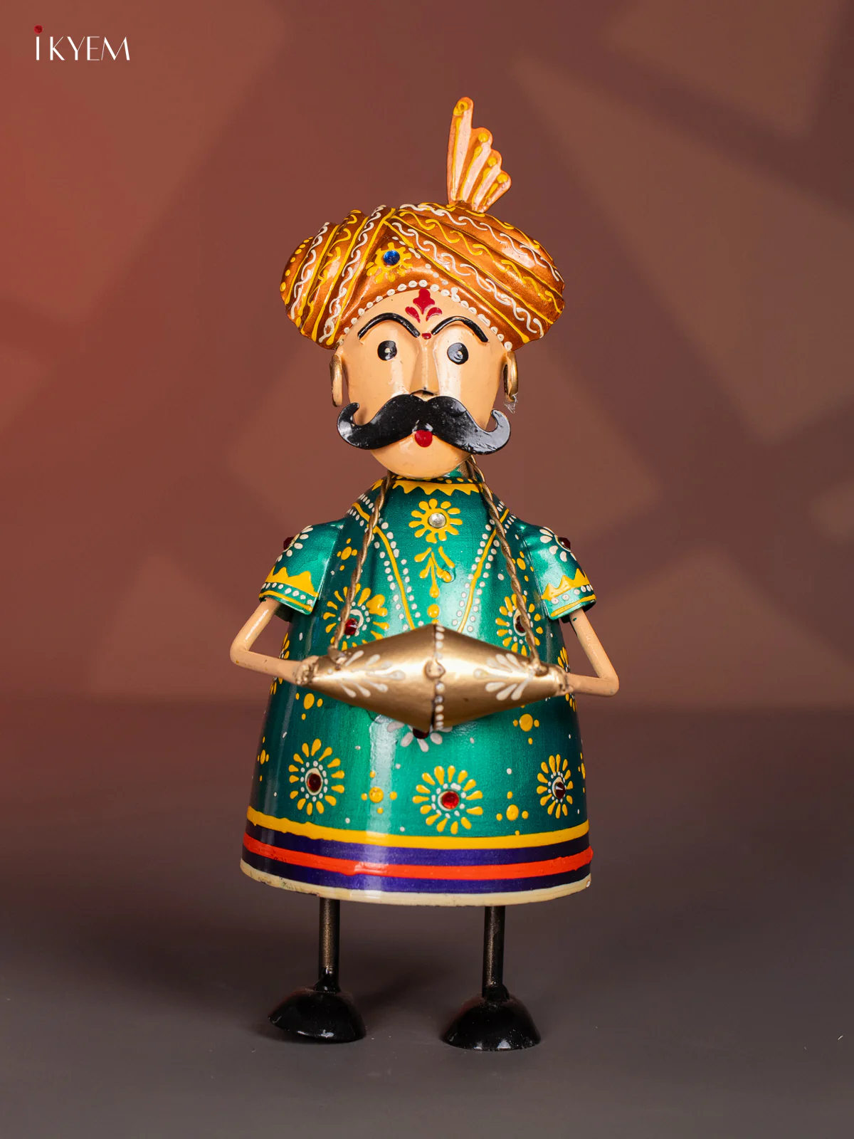 Hand-Painted Metal Musician Set of 3 - 10.8 Inches - KI20114 - Image 4