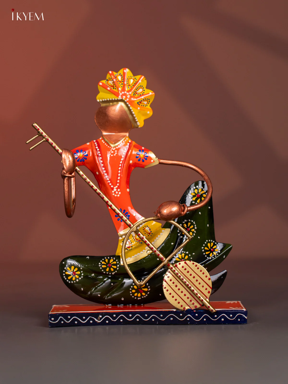 Hand-Painted Metal Musician Mens Set of 3 - 8.5 Inch - KI20122 - Image 4