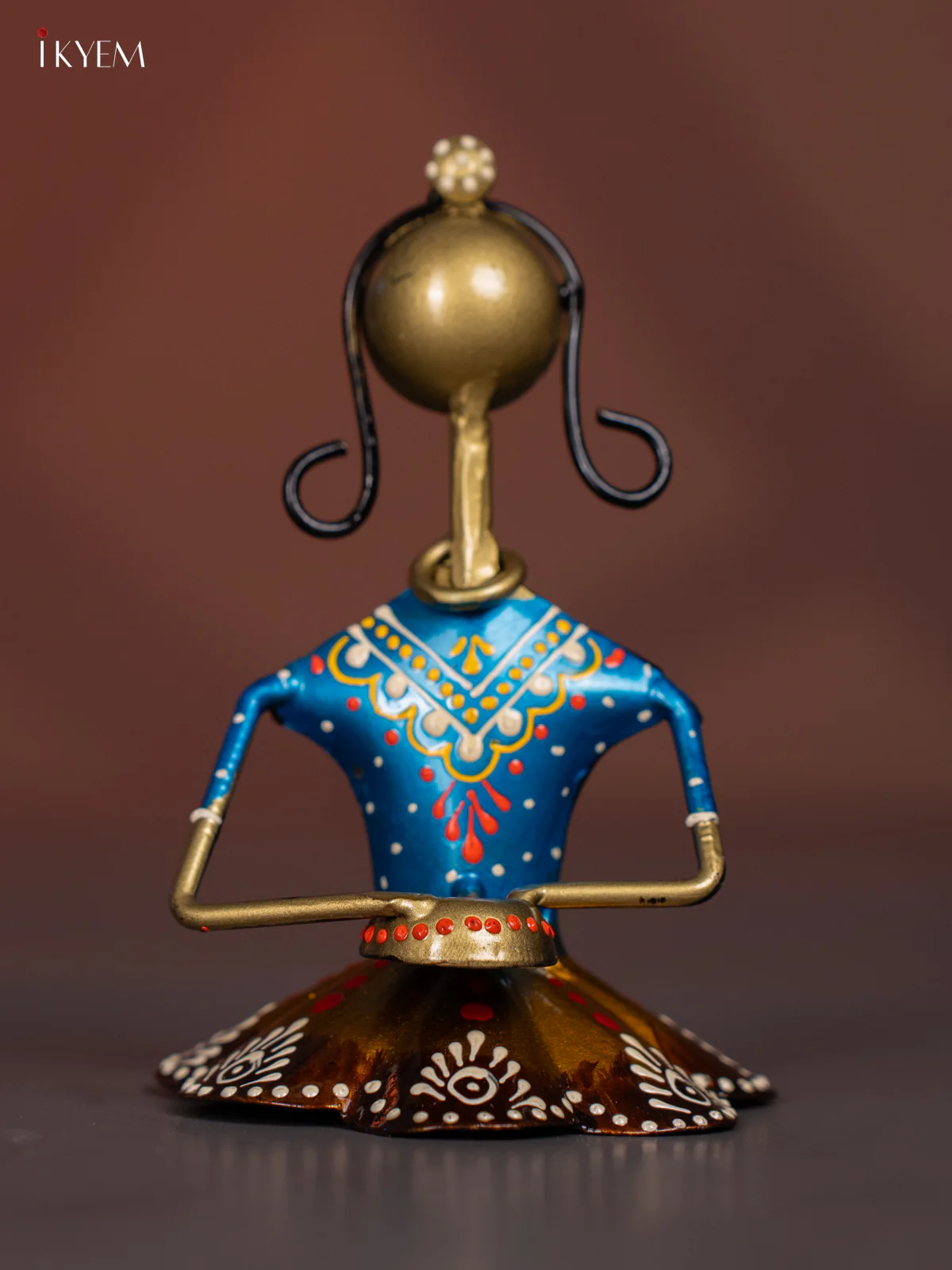 Hand-Painted Musician Ladys Metal set of 3 - 5 Inch - KI20124 - Image 4