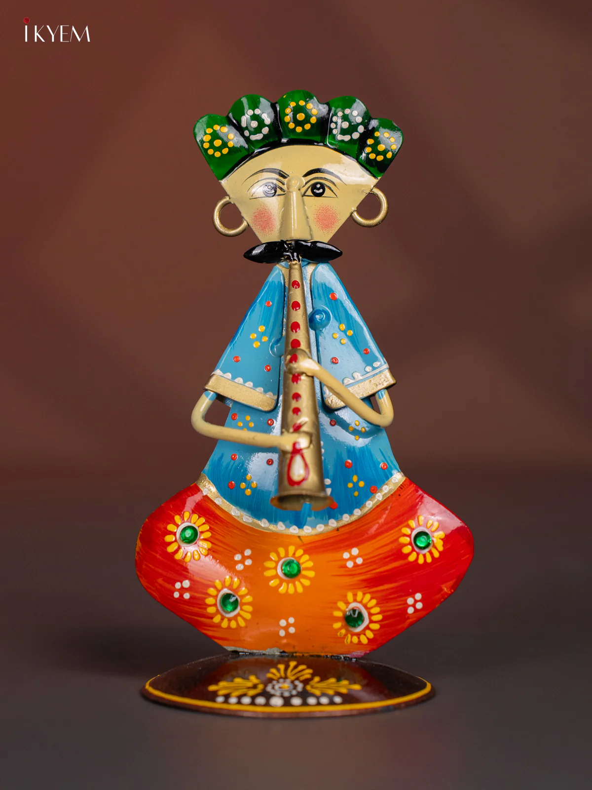 Hand Painted Metal Musician Mens set of 3 - 6.5 Inch - KI20125 - Image 3