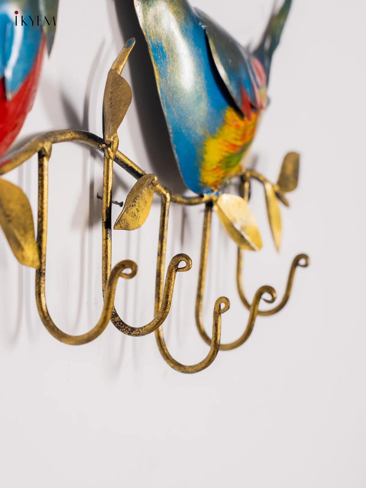 Hand-Painted Bird Metal Key Hanger - 11 Inch - KI20135 - Image 5