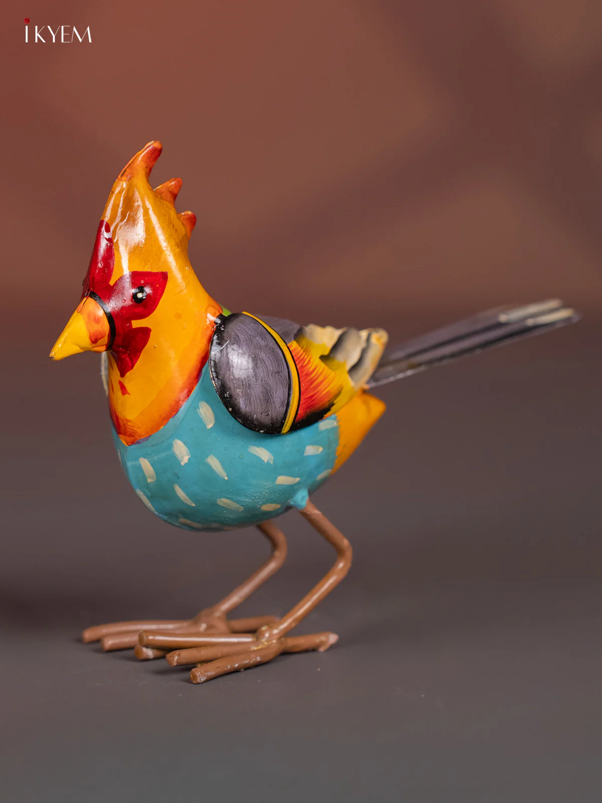 Hand-Painted Bird Metal - 4.8 Inch - KI20140 - Image 4