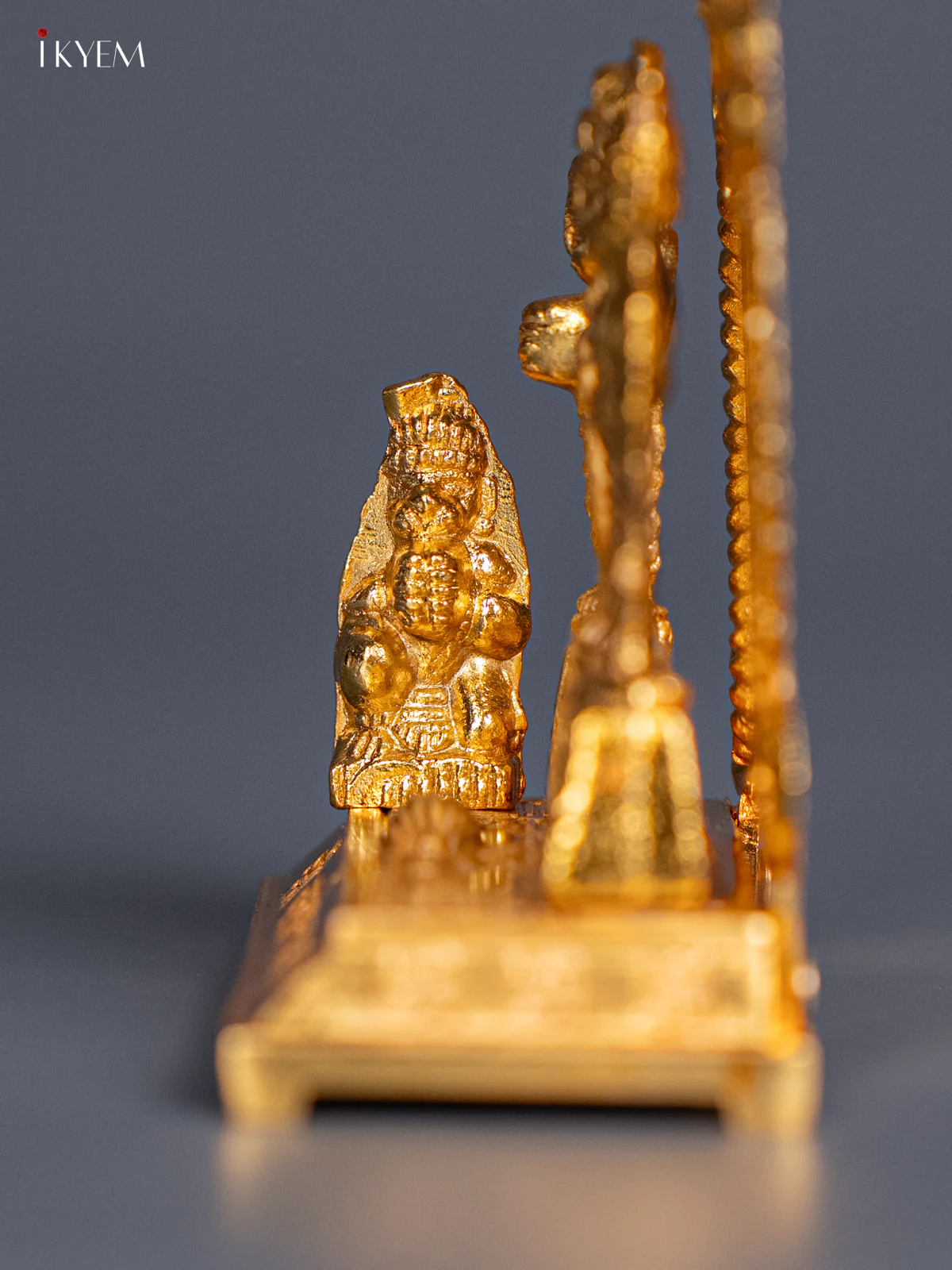 Gold Plated ram Dharbar - 3.5 Inch - KI20153 - Image 3