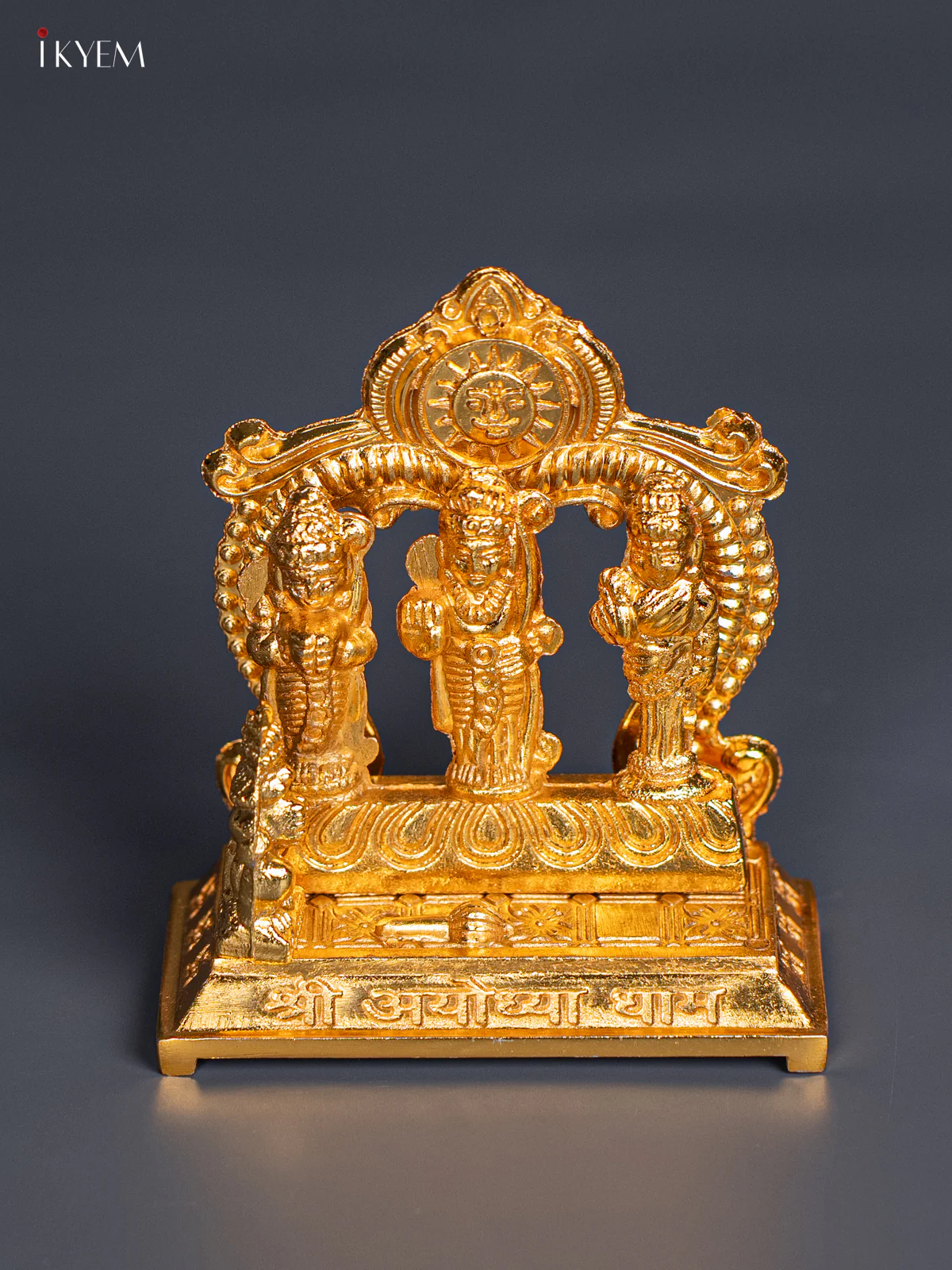 Gold Plated ram Dharbar - 3.5 Inch - KI20153 - Image 4