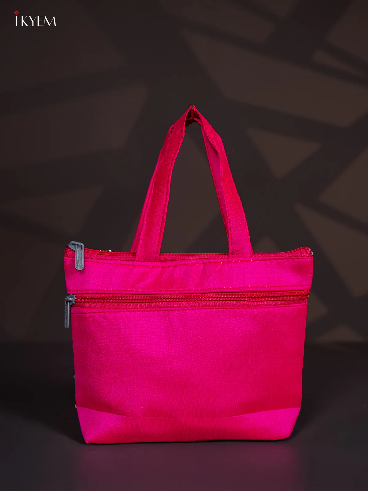 Designer Embroidered Handbag - Pink - KI24126 - Image 3