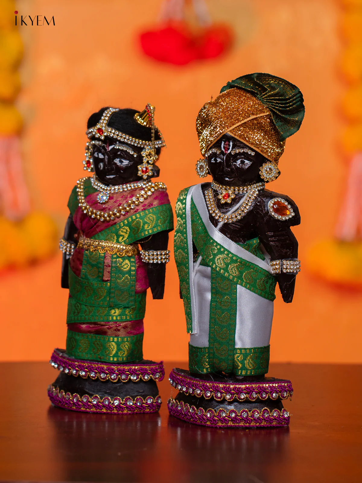 Iyer Style Marapachi - Golu Display Doll - 9 Inches - KI26122 - Image 3