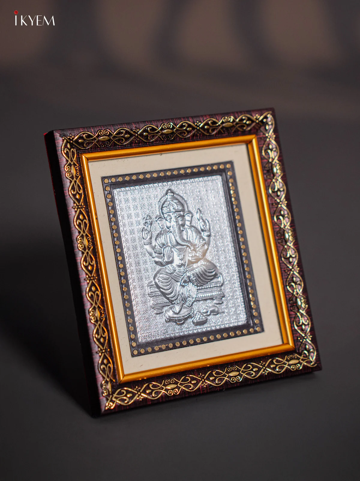 German Silver Ganesha Frame - KJ01117 - Image 2