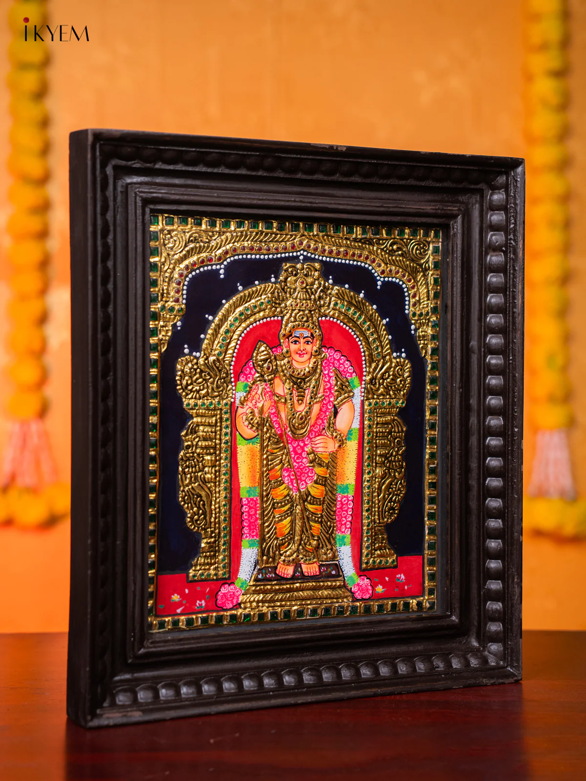 Murugar Tanjore painting (15*13) - KJ03183 - Image 4