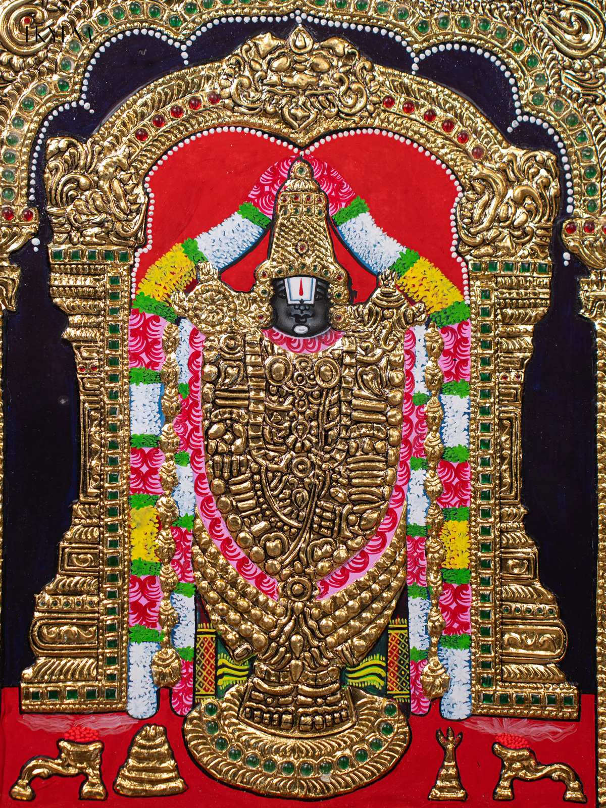 Balaji Tanjore painting (18*15) - Image 3