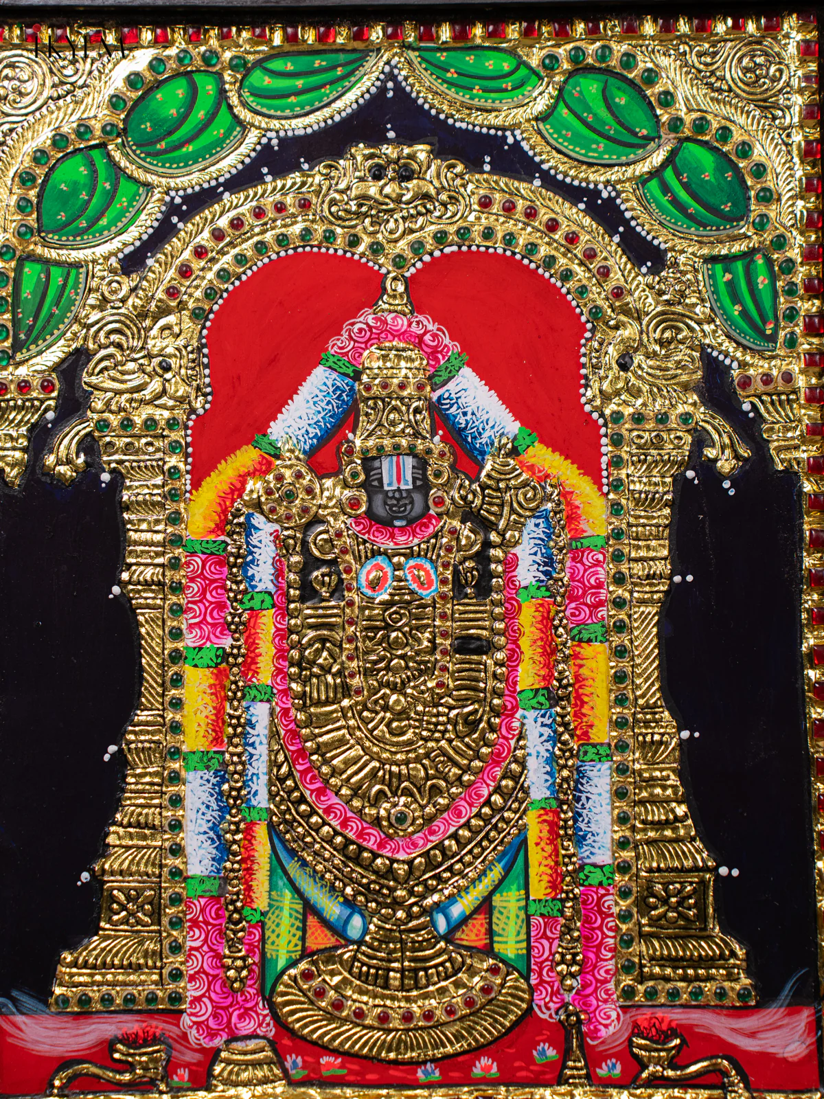 Balaji Tanjore Painting - (18×15) Inch - KJ03207 - Image 3