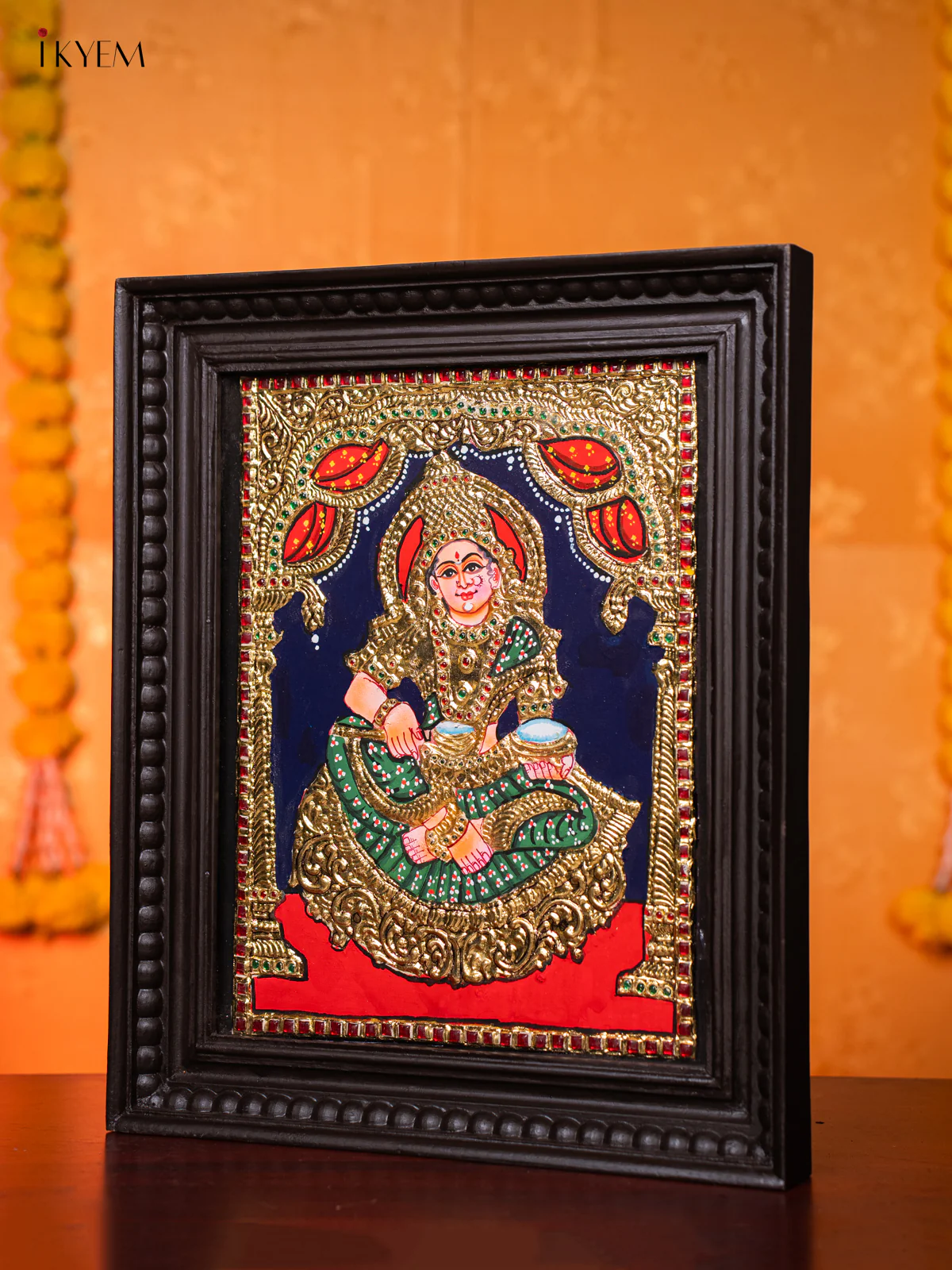 Annapoorani Tanjore Painting - (18×15) - KJ03229 - Image 2