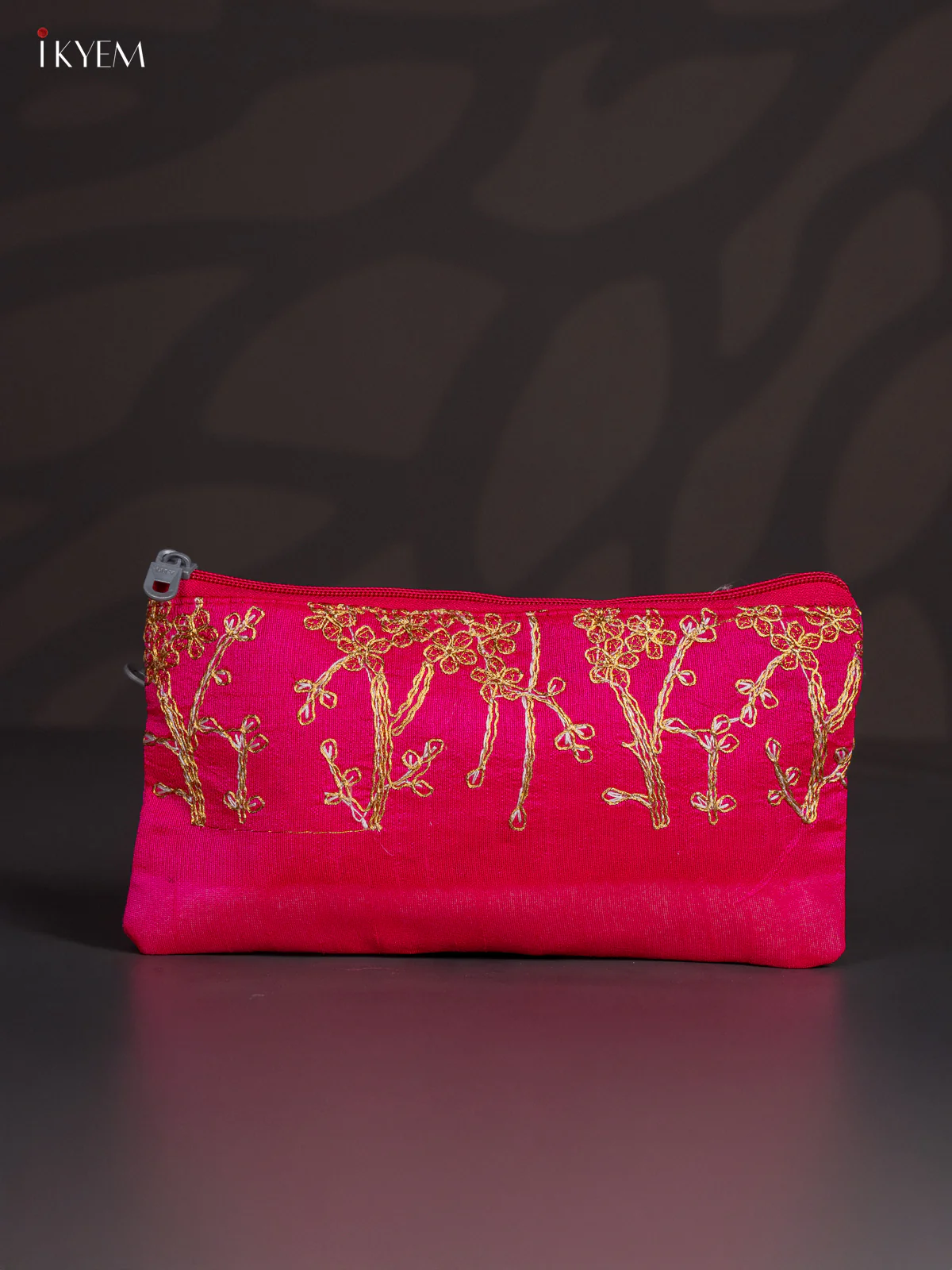 Embroidered Purse - Pink - 5 Inch - KJ04133