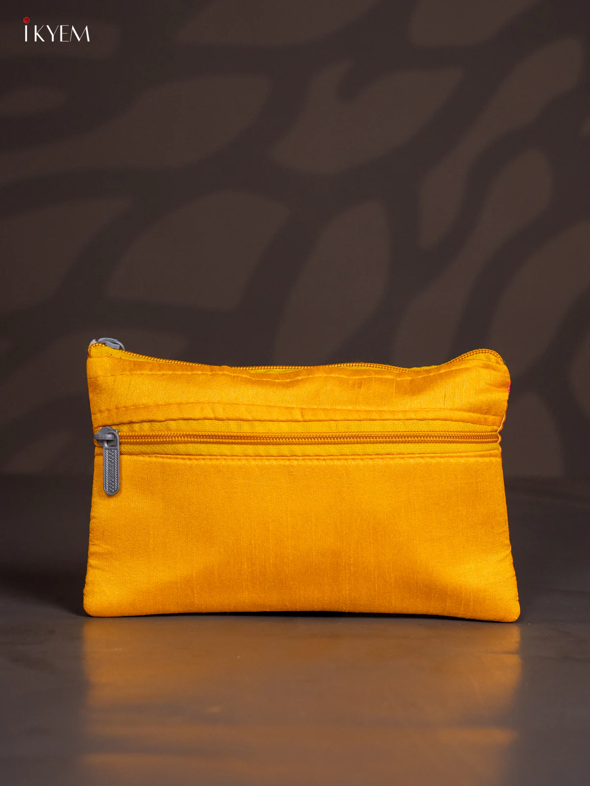 Pichwai Cow & Calf Purse - Yellow - KJ04148 - Image 3
