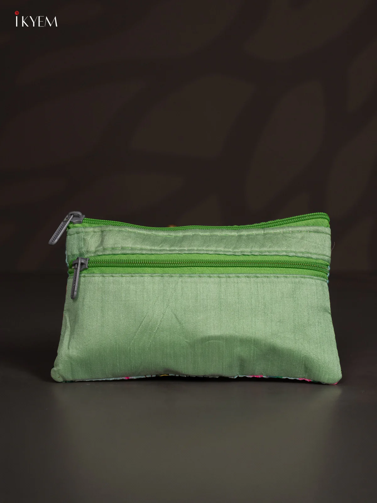 Pichwai Cow & Calf Purse - Green - KJ04152 - Image 3