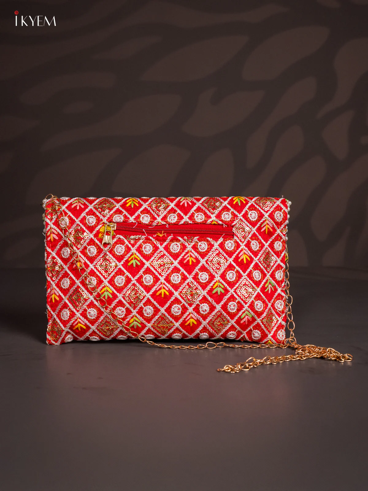 Embroidered Sling bag - Red - KJ04160 - Image 3