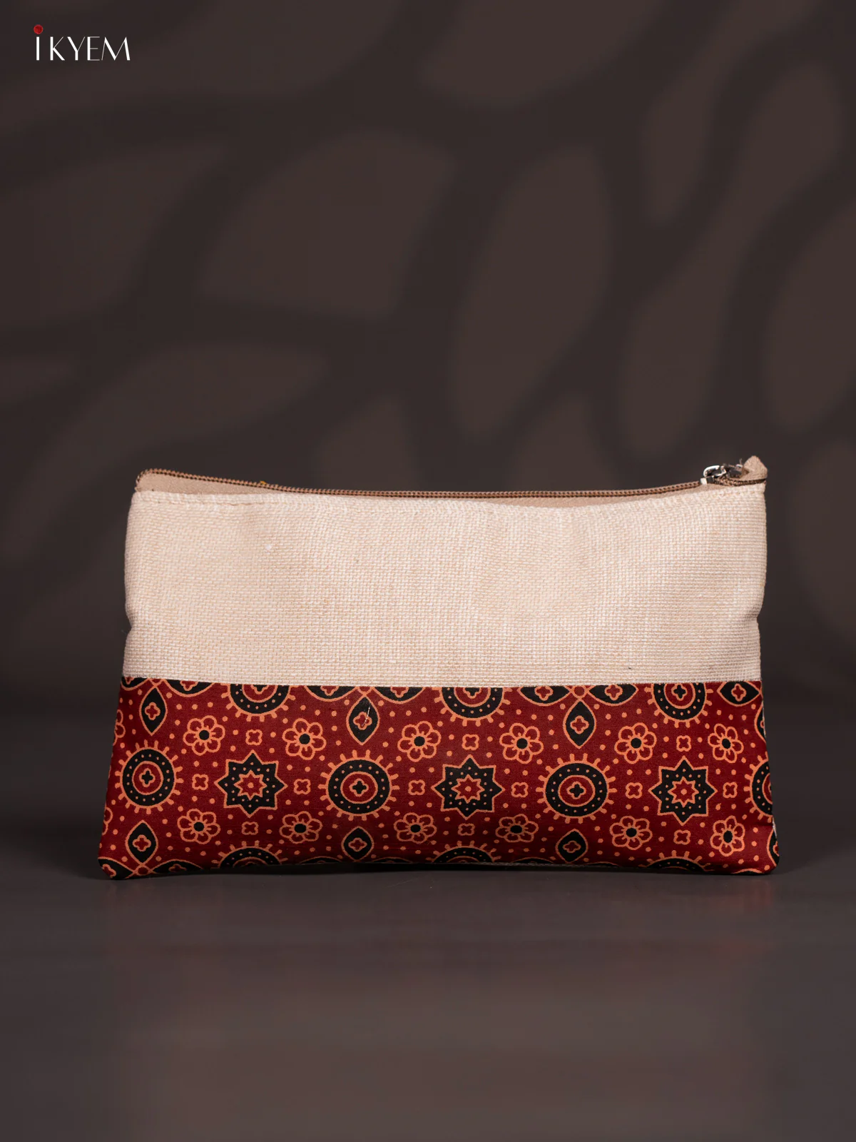 Jute Purse - Ajrakh prink - KJ04175