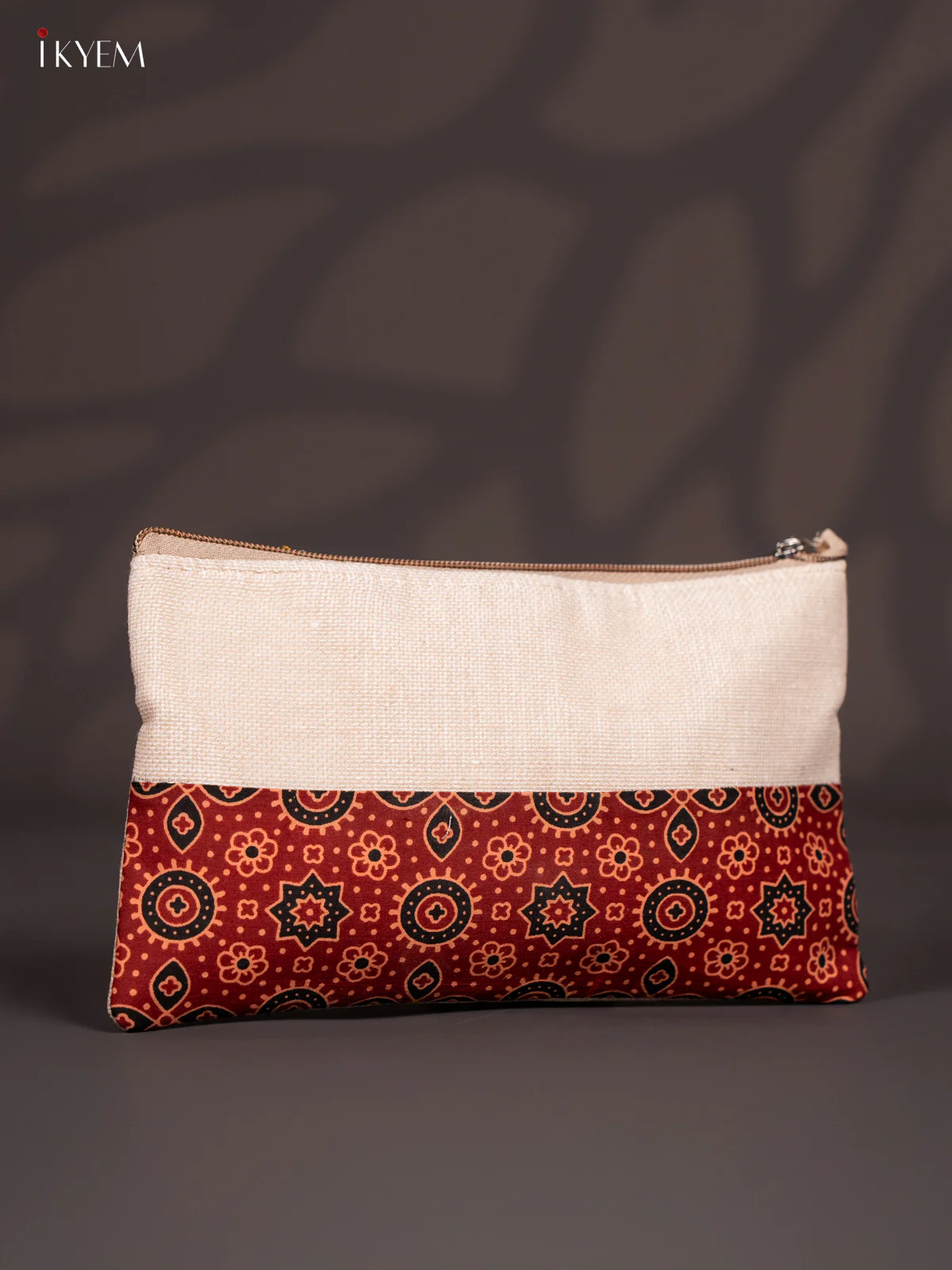 Jute Purse - Ajrakh prink - KJ04175 - Image 2