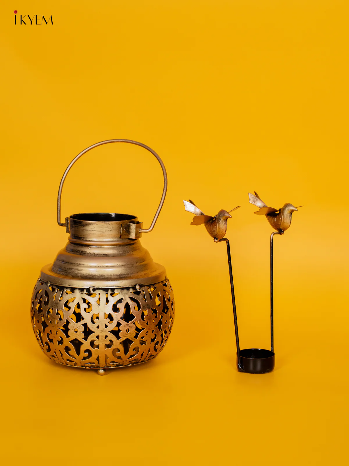 Metal Spin Lota Bird T-Light - 8 Inches - KJ06184 - Image 3