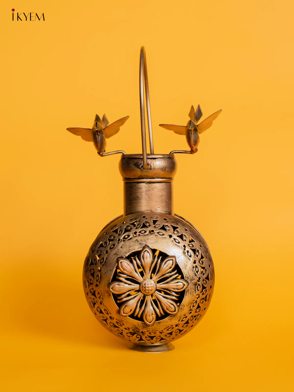Metal Spin Lota Bird T-Light - 9 Inches - KJ06185 - Image 2