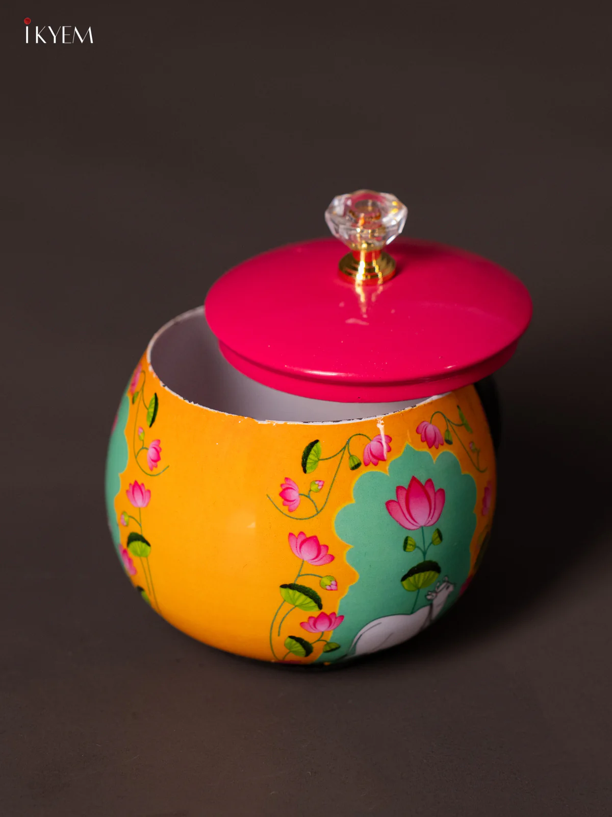 Cow Digital Printed Dryfruit nuts Jar - Orange - 4 Inch - KJ18138 - Image 3