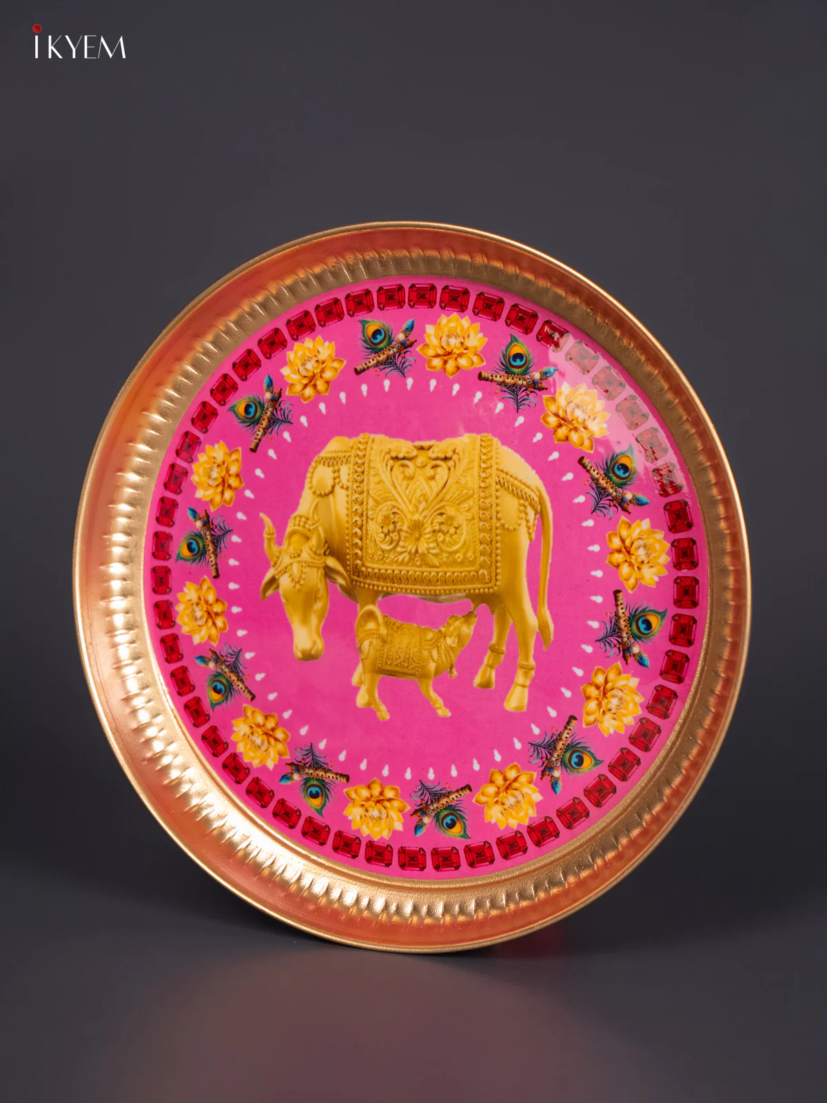 Cow & Calf Digital Printed Metal Plate - Pink - KJ21111 - Image 4