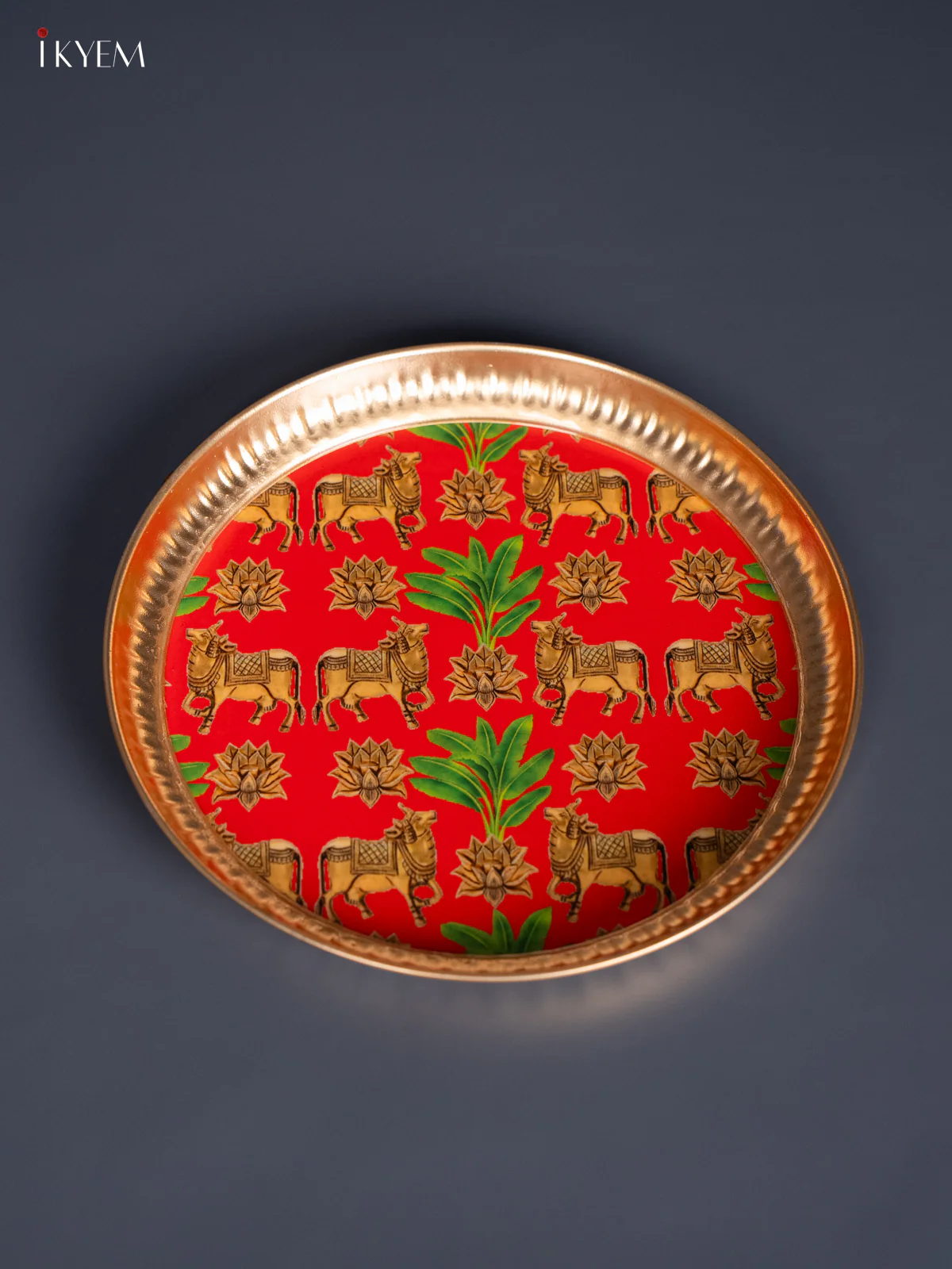 Cow Digital Printed Metal Plate - Red - KJ21115 - Image 2