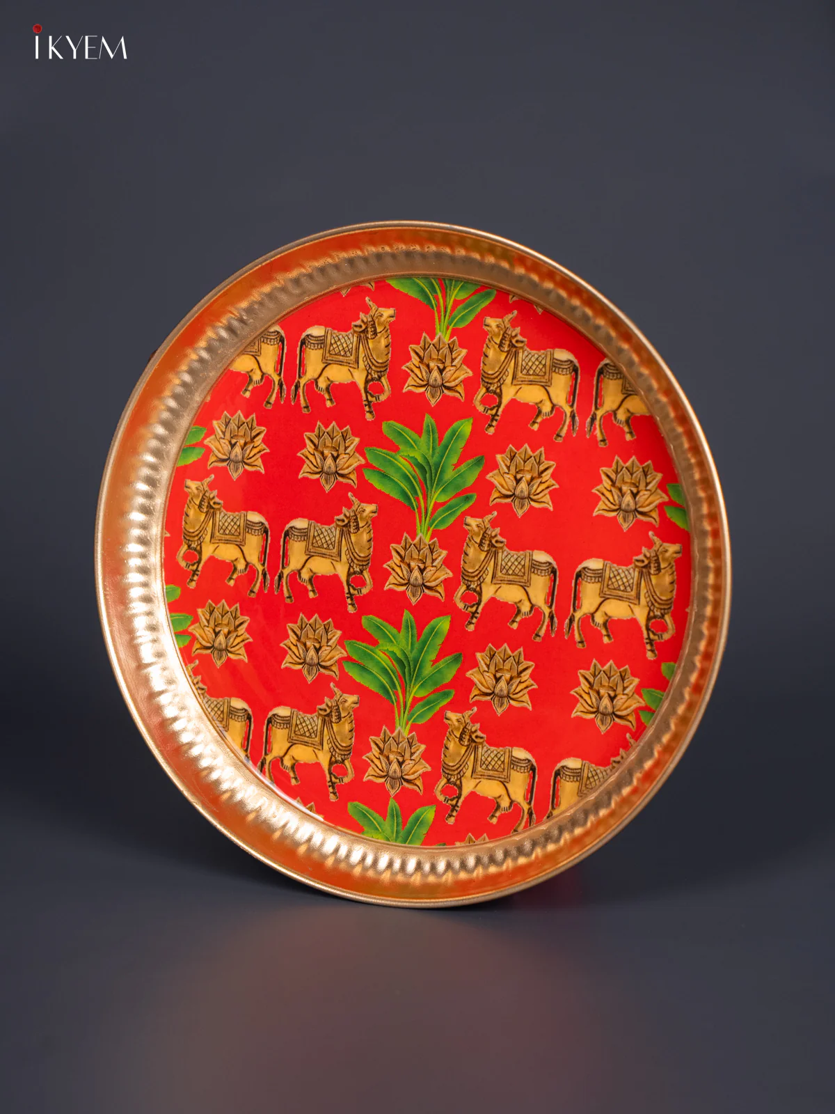 Cow Digital Printed Metal Plate - Red - KJ21115 - Image 4